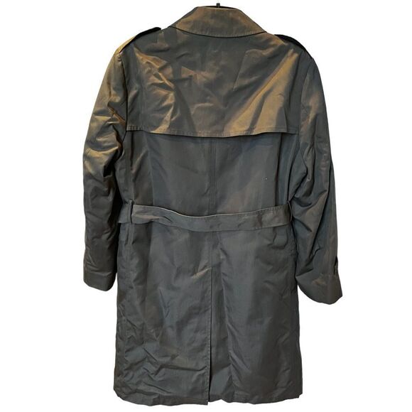 Botany 500 Men's Gray Trench Coat 40R - Picture 2 of 16